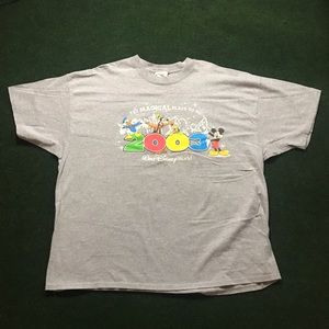 Walt Disney World 2003 Grey T Shirt Size 3Xl